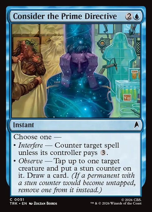 Consider the Prime Directive - Common card from Star Trek