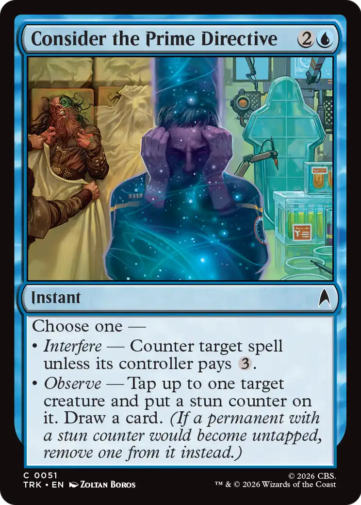 Consider the Prime Directive - Common Instant card from Star Trek