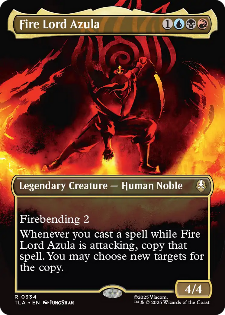 Fire Lord Azula - Rare Legendary Creature — Human Noble card from Avatar: The Last Airbender