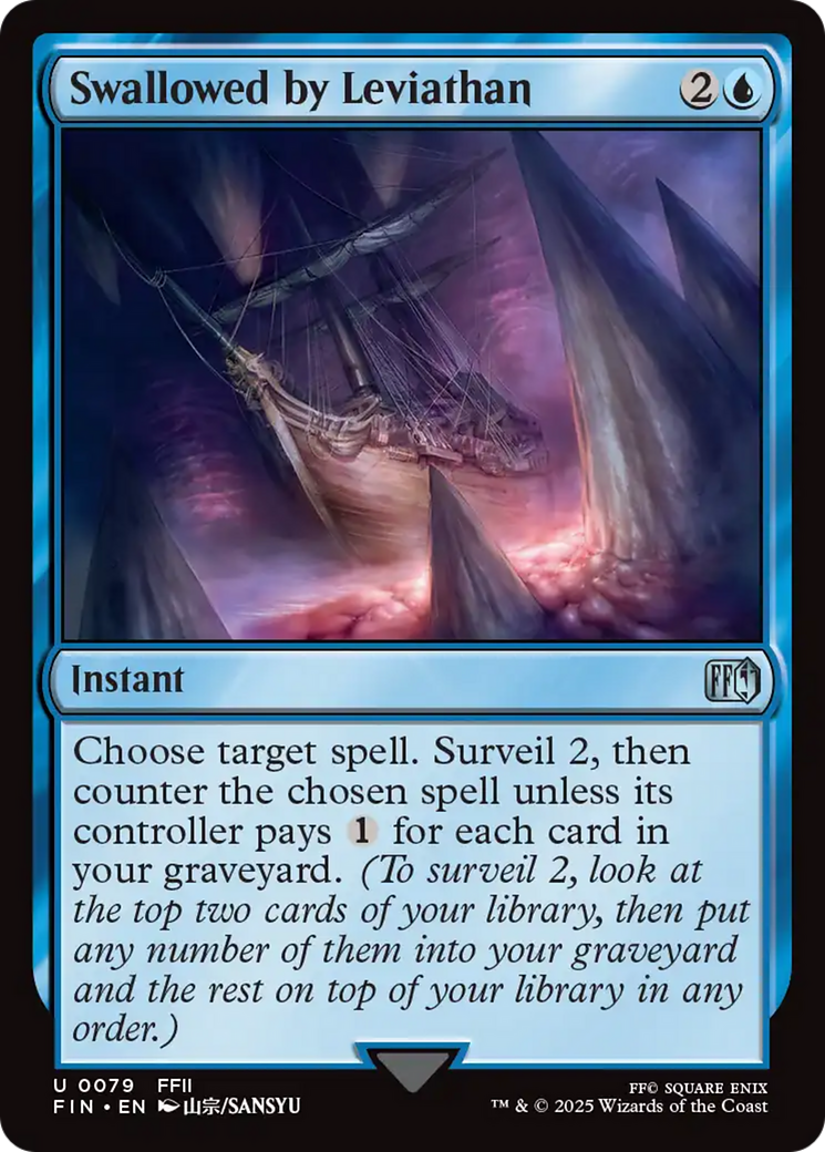 Swallowed by Leviathan - Uncommon Instant card from Final Fantasy