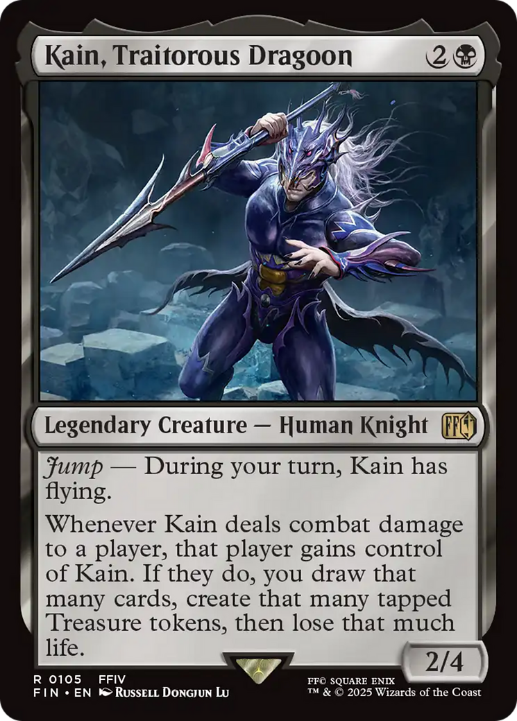 Kain, Traitorous Dragoon - Rare Legendary Creature — Human Knight card from Final Fantasy