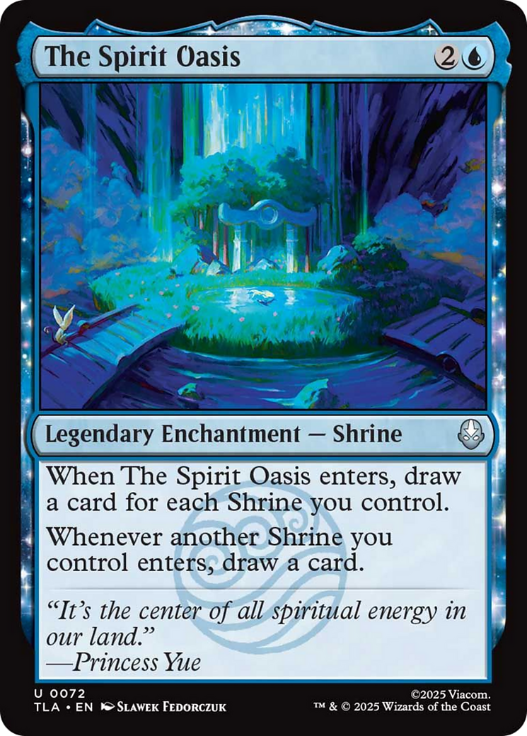 The Spirit Oasis - Uncommon Legendary Enchantment — Shrine card from Avatar: The Last Airbender
