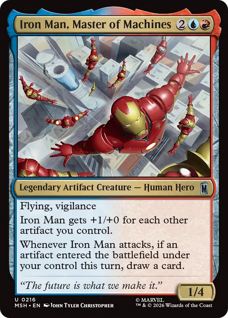 Iron Man, Master of Machines - Uncommon Legendary Artifact Creature — Human Hero card from Marvel Super Heroes