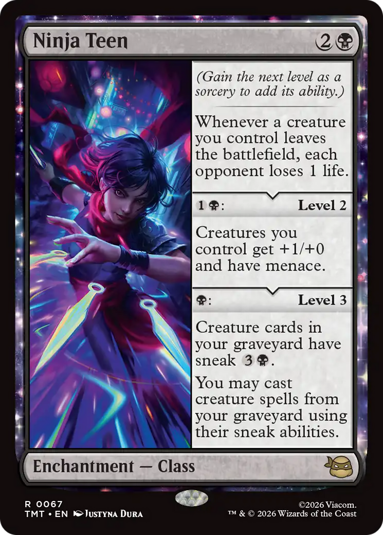 Ninja Teen - Rare Enchantment — Class card from Teenage Mutant Ninja Turtles