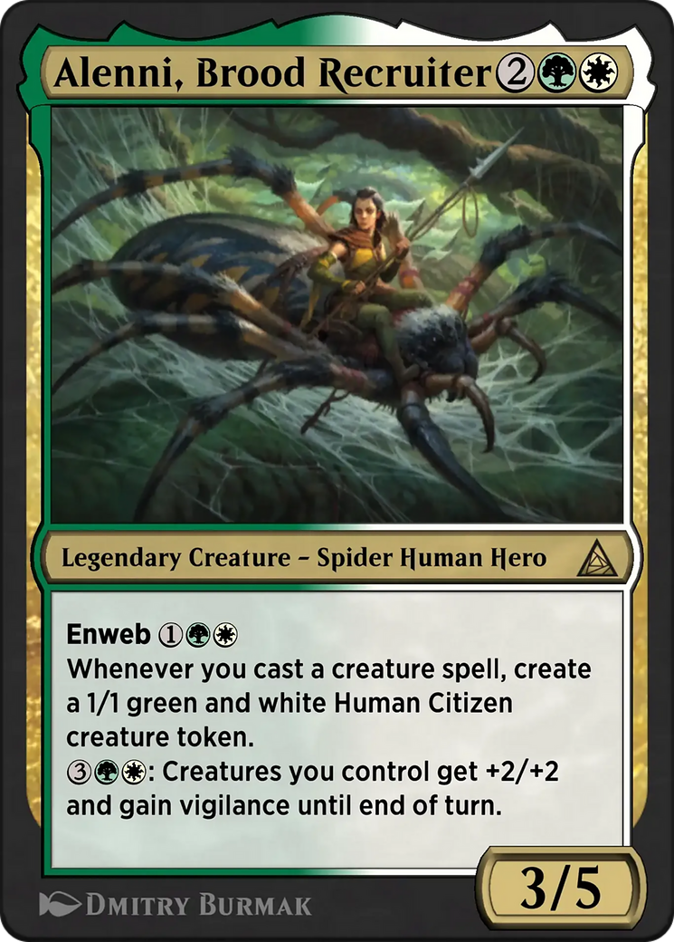 Silk, Web Weaver - Rare Legendary Creature — Spider Human Hero card from Through the Omenpaths