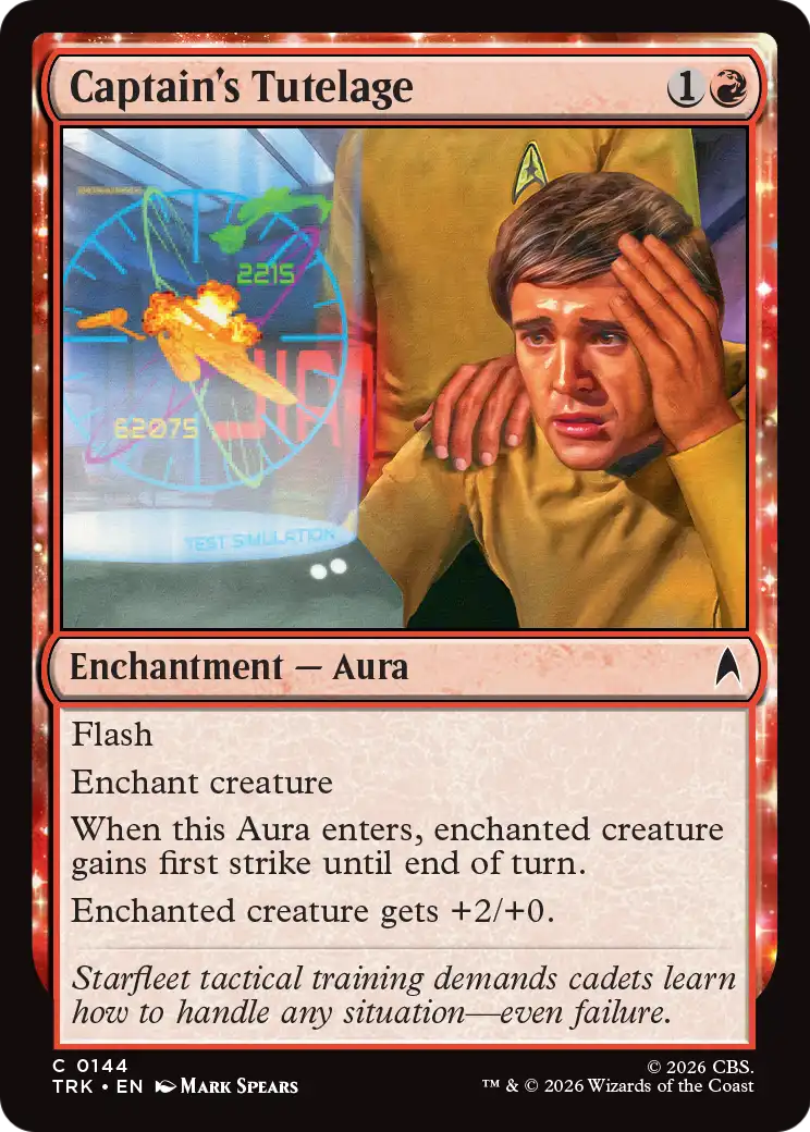 Captain's Tutelage - Common Enchantment — Aura card from Star Trek