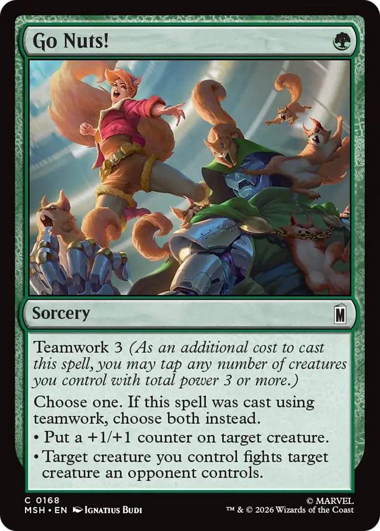 Go Nuts! - Common Sorcery card from Marvel Super Heroes
