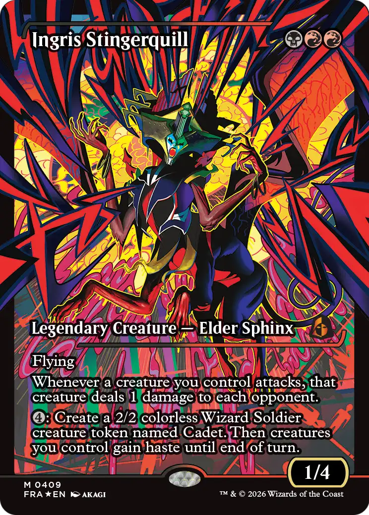 Ingris Stingerquill - Mythic Legendary Creature — Elder Sphinx card from Reality Fracture