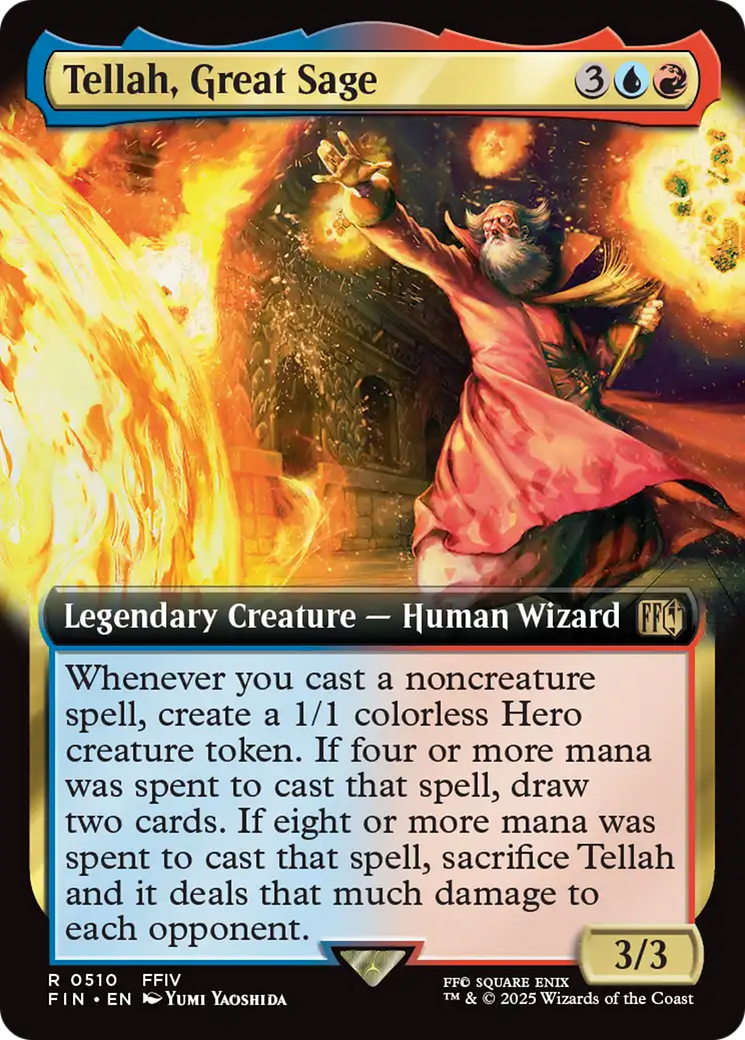 Tellah, Great Sage - Rare Legendary Creature — Human Wizard card from Final Fantasy