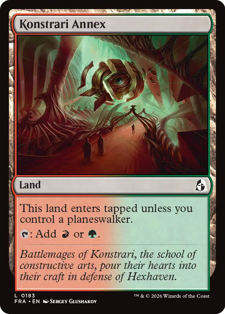 Konstrari Annex - Common Land card from Reality Fracture