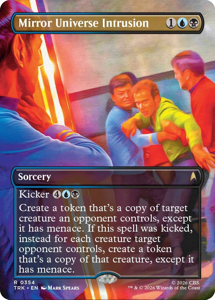Mirror Universe Intrusion - Rare Sorcery card from Star Trek