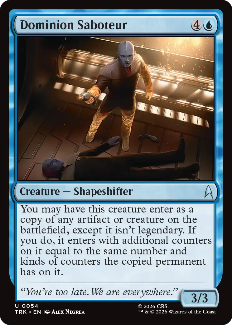Dominion Saboteur - Uncommon Creature — Shapeshifter card from Star Trek