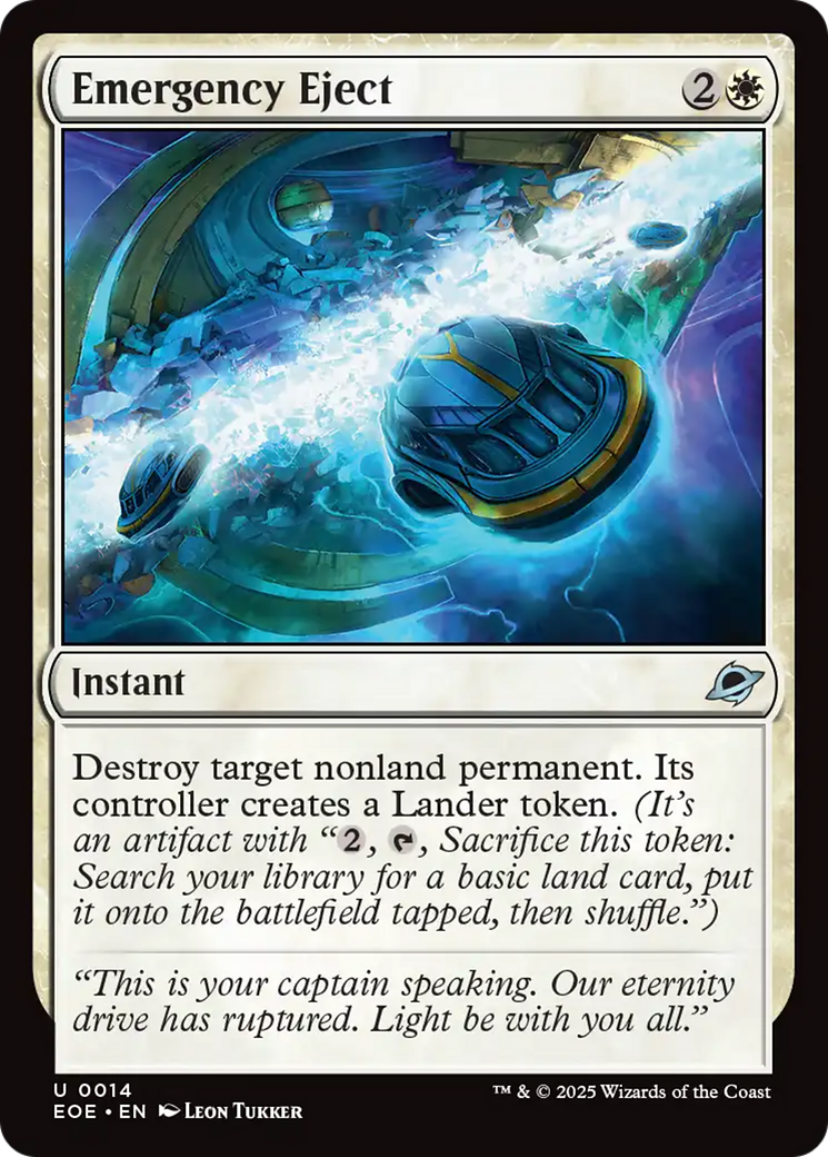 Emergency Eject - Uncommon Instant card from Edge of Eternities