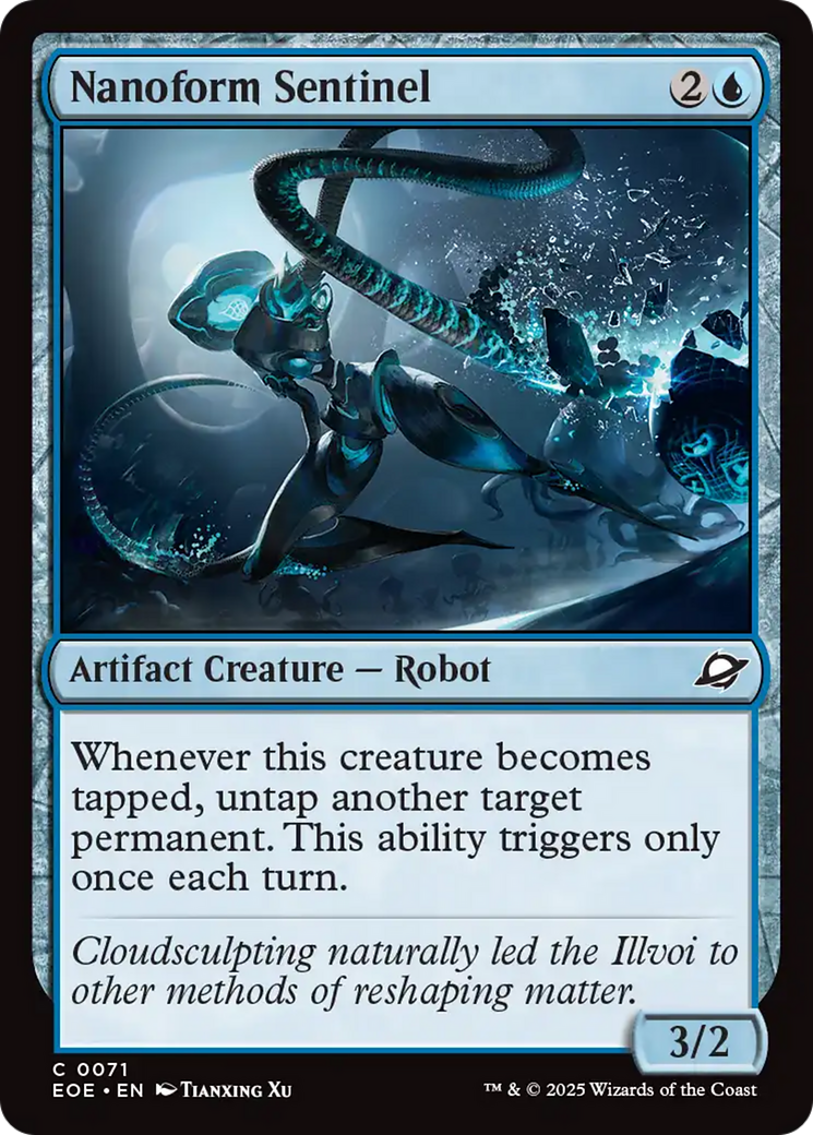 Nanoform Sentinel - Common Artifact Creature — Robot card from Edge of Eternities