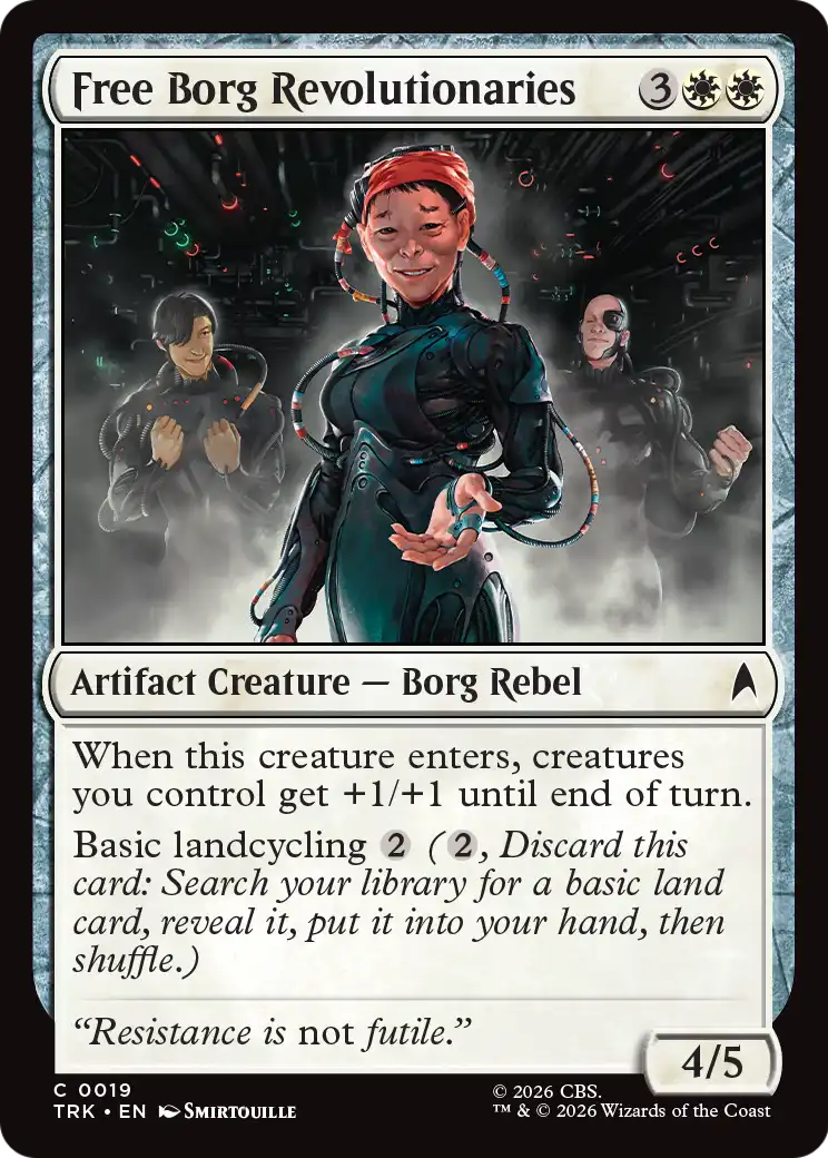 Free Borg Revolutionaries - Common Artifact Creature — Borg Rebel card from Star Trek