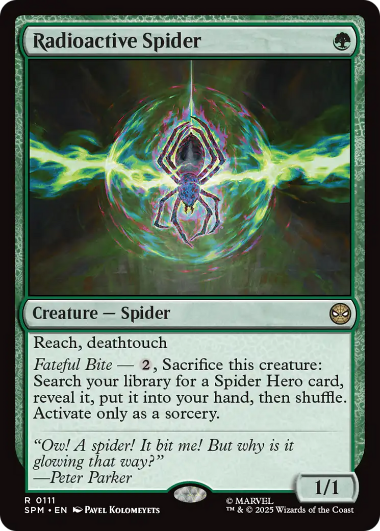 Radioactive Spider - Rare Creature — Spider card from Marvel's Spider-Man