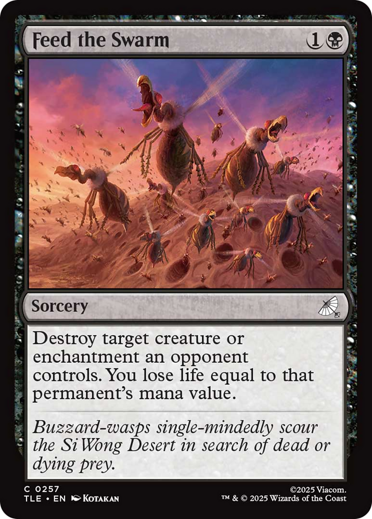 Feed the Swarm - Common Sorcery card from Avatar: The Last Airbender Eternal