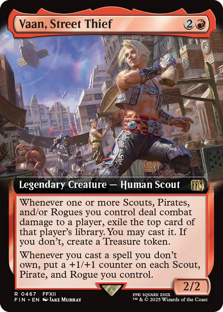 Vaan, Street Thief - Rare Legendary Creature — Human Scout card from Final Fantasy