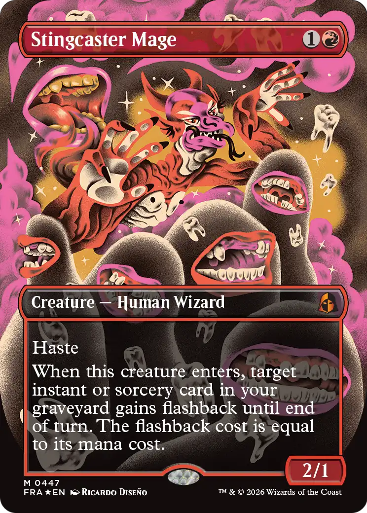 Stingcaster Mage - Mythic Creature — Human Wizard card from Reality Fracture