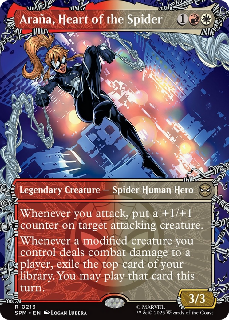 Araña, Heart of the Spider - Rare Legendary Creature — Spider Human Hero card from Marvel's Spider-Man