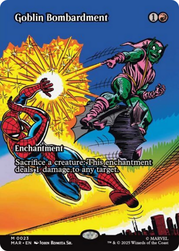 Goblin Bombardment - Mythic Enchantment card from Marvel Universe