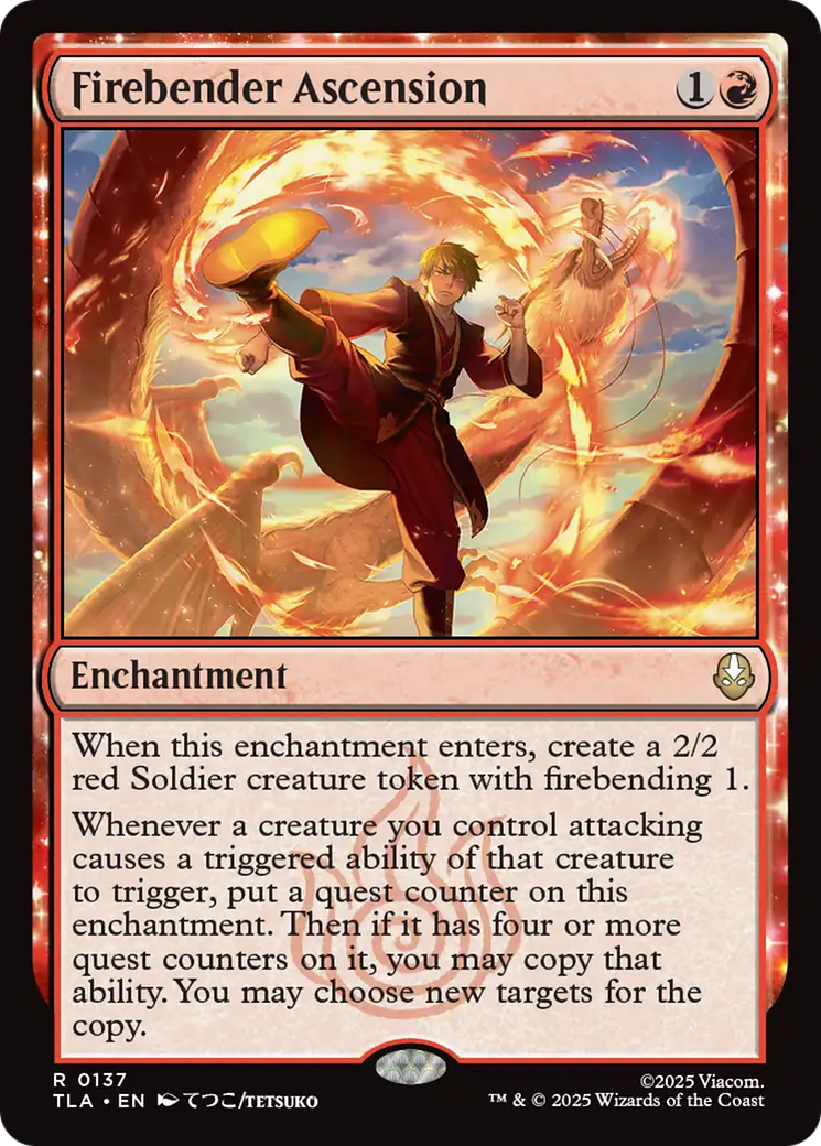 Firebender Ascension - Enchantment used in Boros main decks