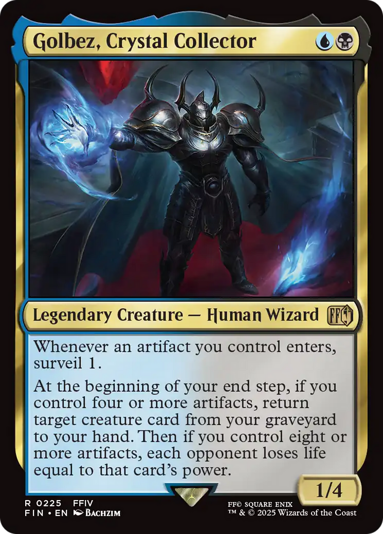 Golbez, Crystal Collector - Rare Legendary Creature — Human Wizard card from Final Fantasy