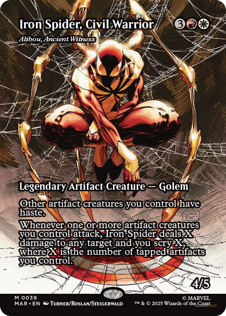 Alibou, Ancient Witness - Mythic Legendary Artifact Creature — Golem card from Marvel Universe