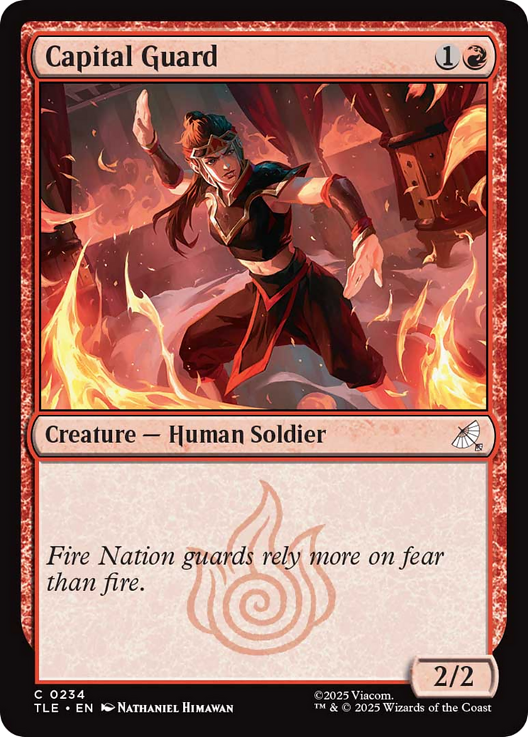 Capital Guard - Common Creature — Human Soldier card from Avatar: The Last Airbender Eternal