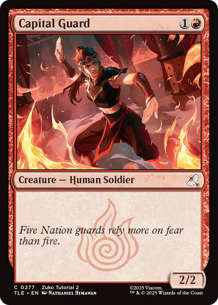 Capital Guard - Common Creature — Human Soldier card from Avatar: The Last Airbender Eternal