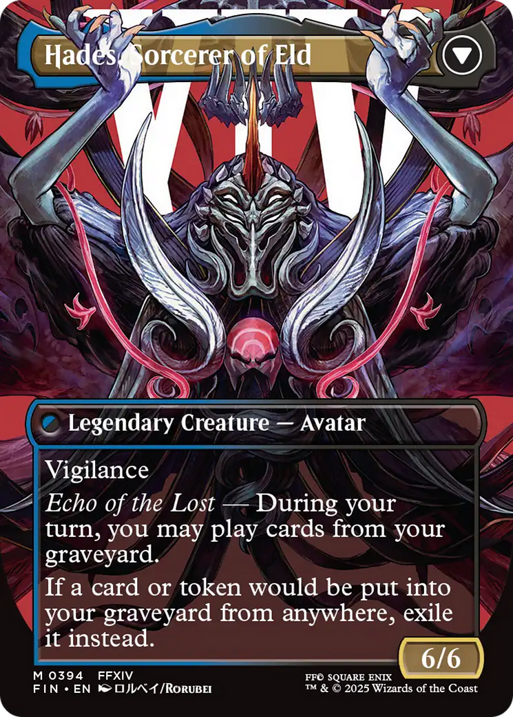 Back face of Emet-Selch, Unsundered // Hades, Sorcerer of Eld - Legendary Creature — Avatar card