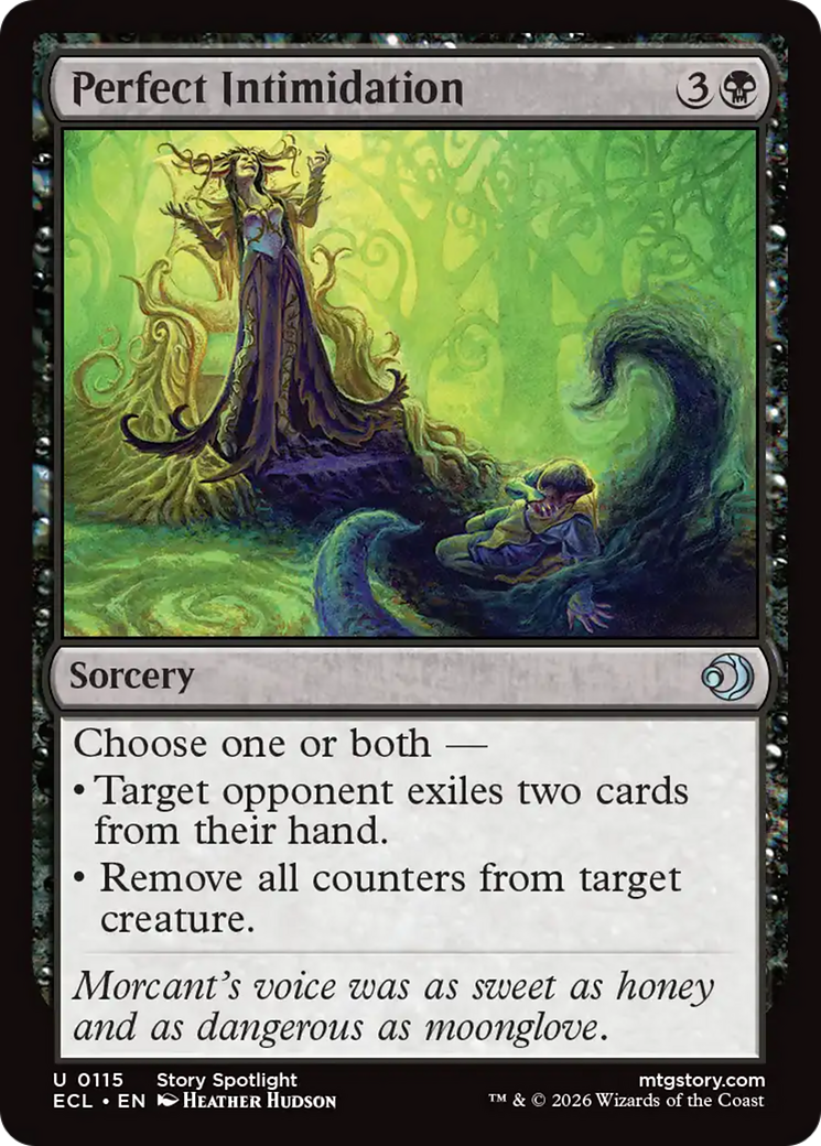 Perfect Intimidation - Uncommon Sorcery card from Lorwyn Eclipsed