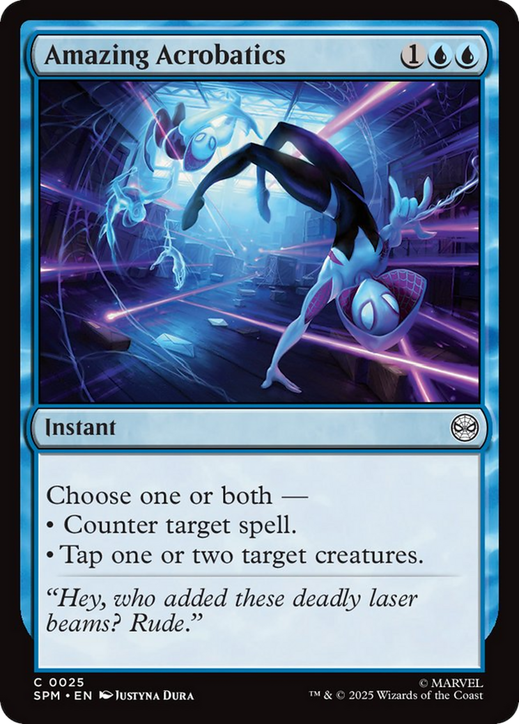 Amazing Acrobatics - Common Instant card from Marvel's Spider-Man