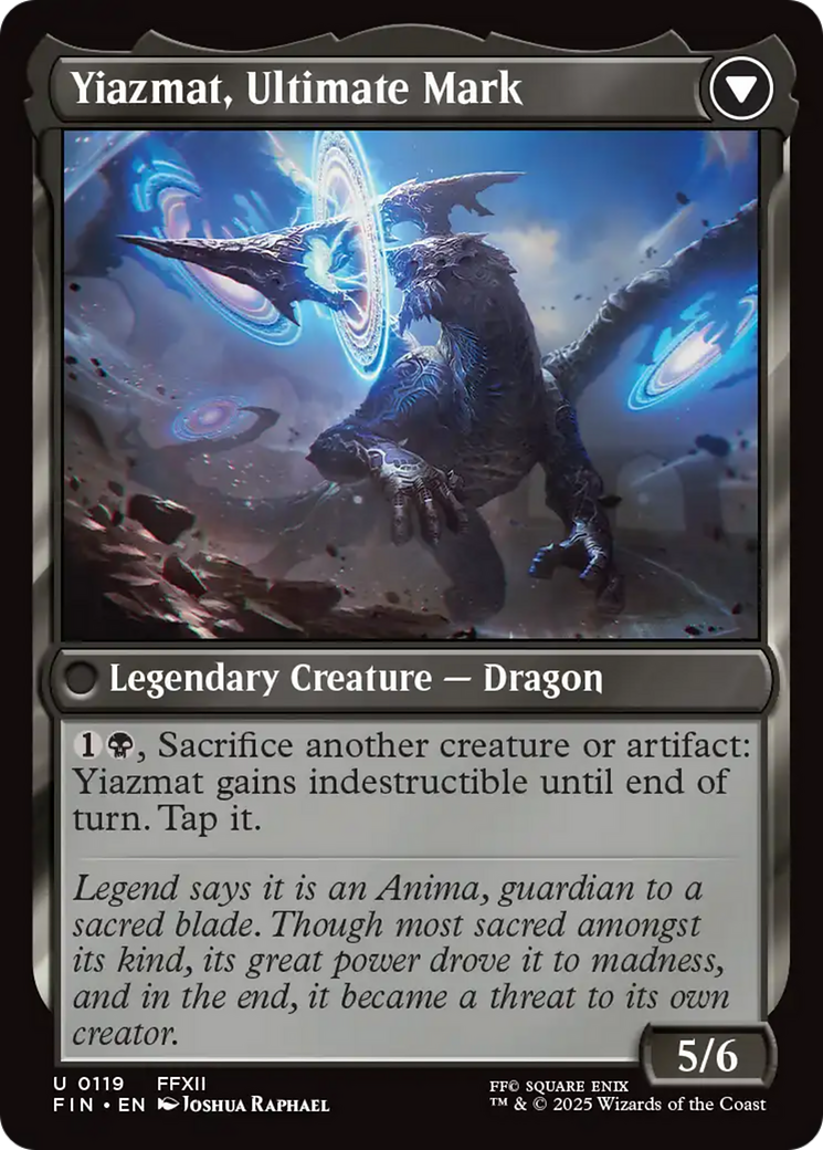Back face of Sidequest: Hunt the Mark // Yiazmat, Ultimate Mark - Enchantment card