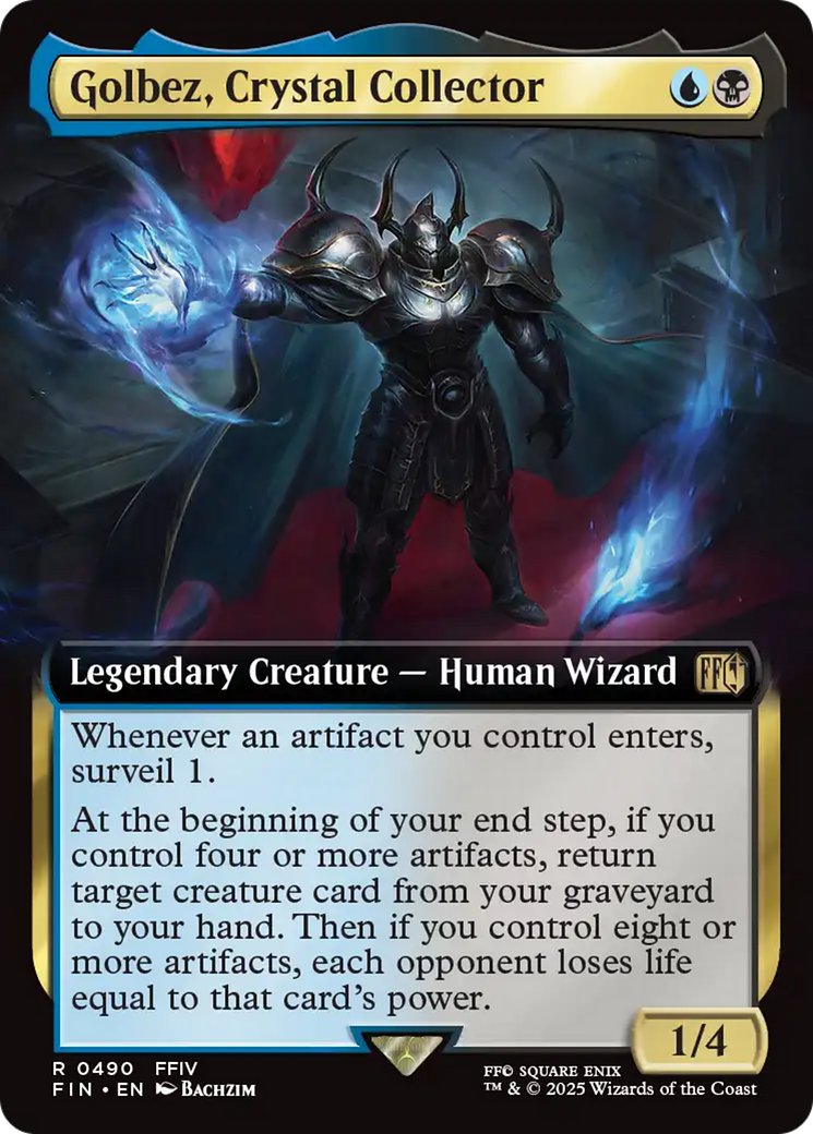 Golbez, Crystal Collector - Rare Legendary Creature — Human Wizard card from Final Fantasy