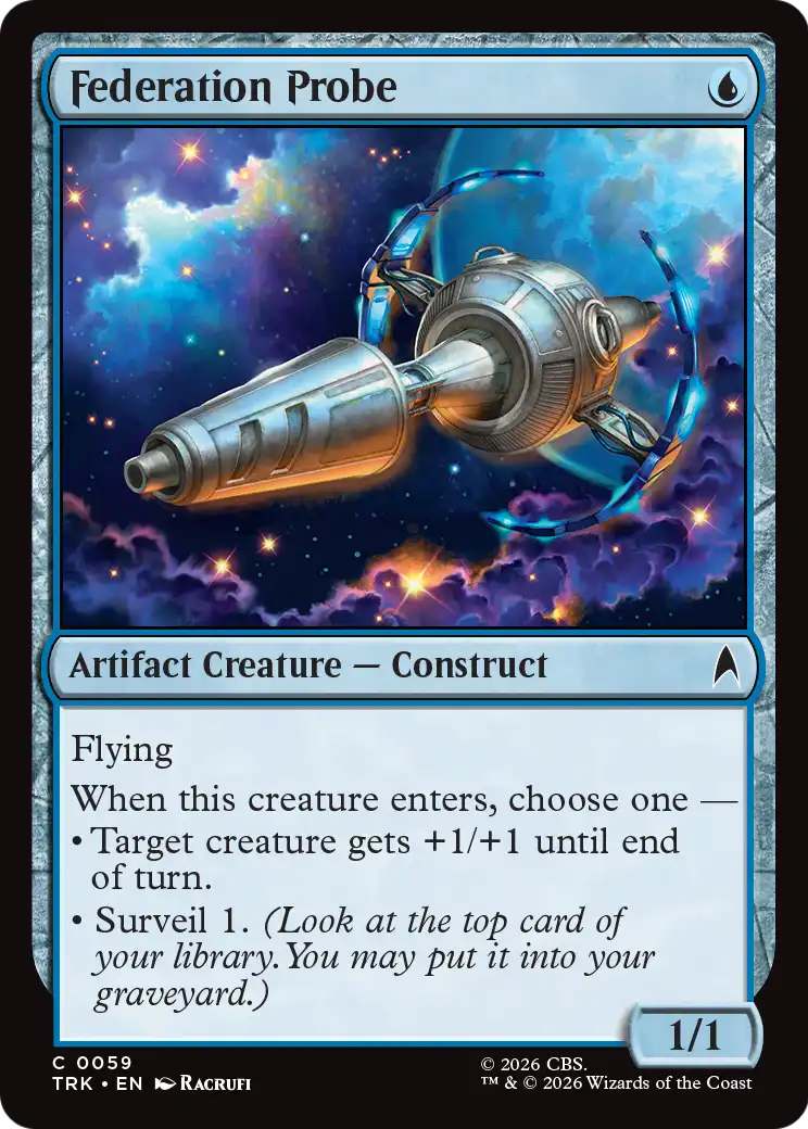 Federation Probe - Common Artifact Creature — Construct card from Star Trek