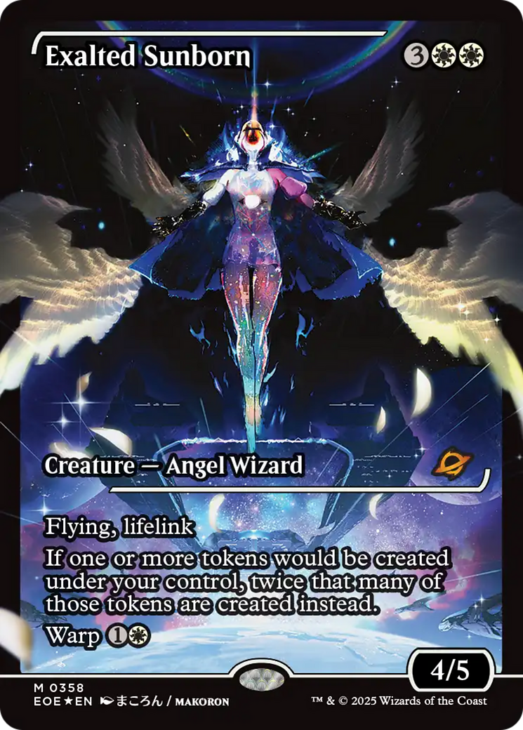 Exalted Sunborn - Mythic Creature — Angel Wizard card from Edge of Eternities