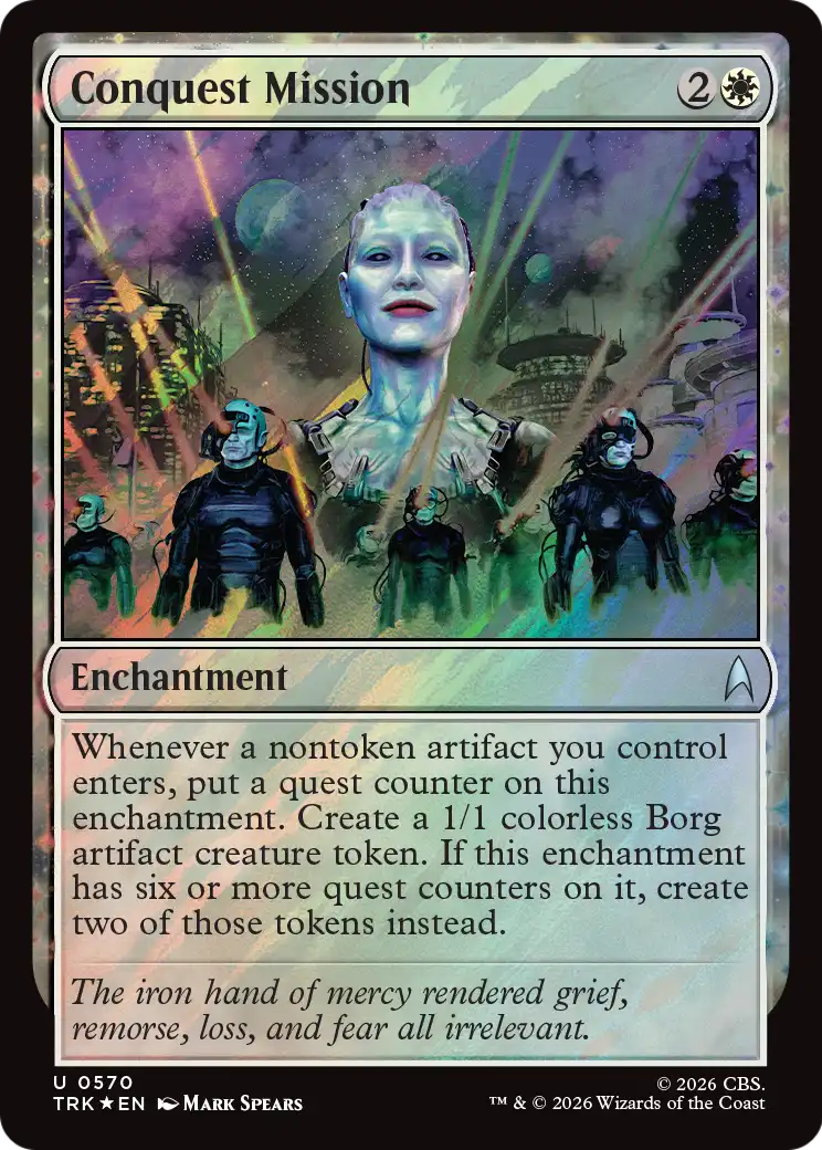 Conquest Mission - Uncommon Enchantment card from Star Trek