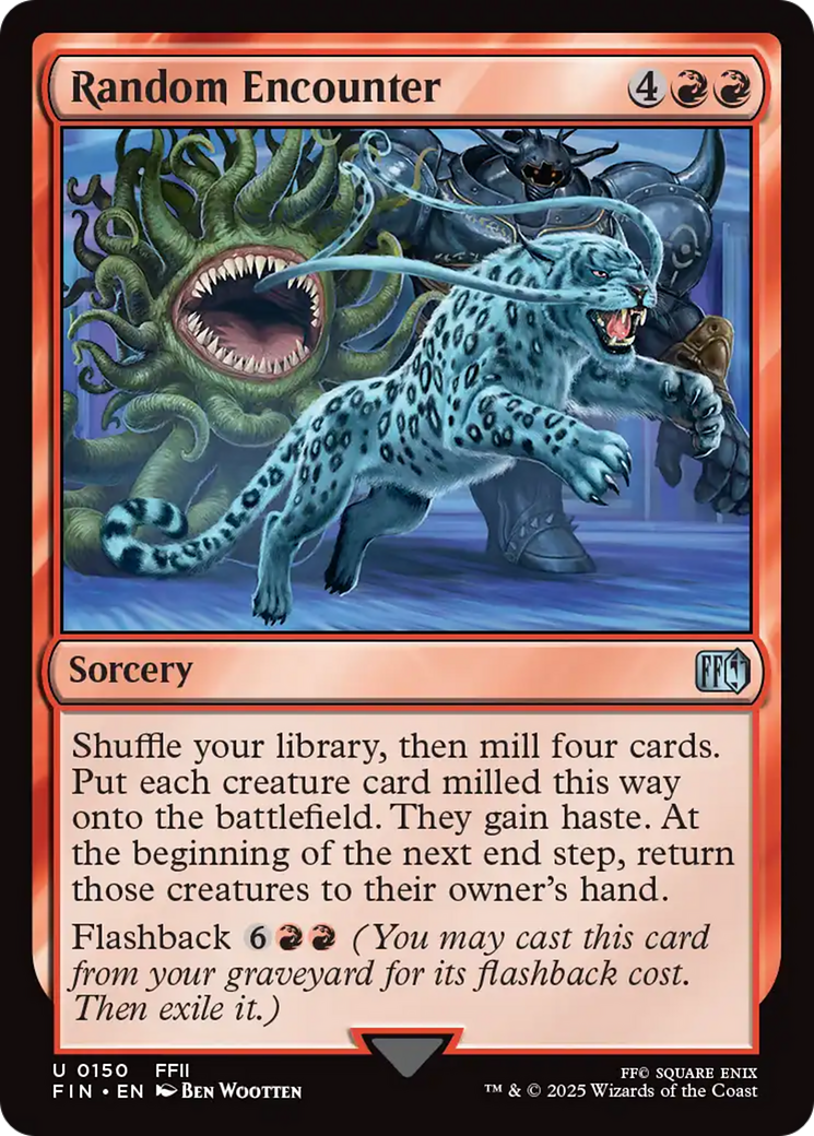 Random Encounter - Uncommon Sorcery card from Final Fantasy