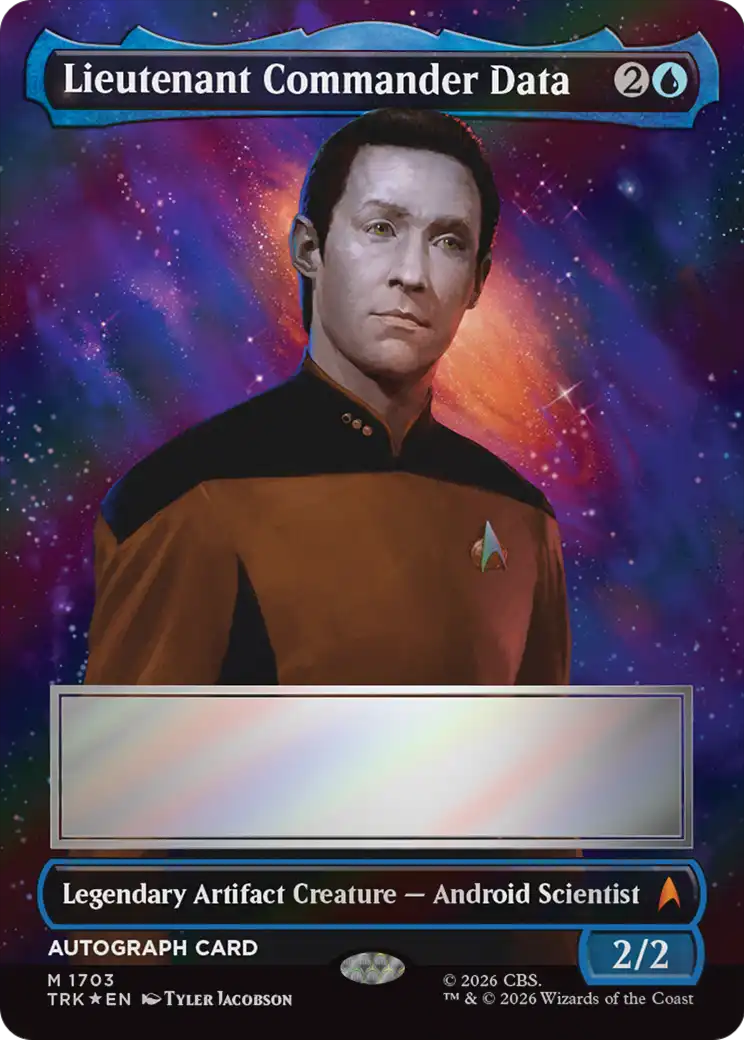 Lieutenant Commander Data - Mythic Legendary Artifact Creature — Android Scientist card from Star Trek