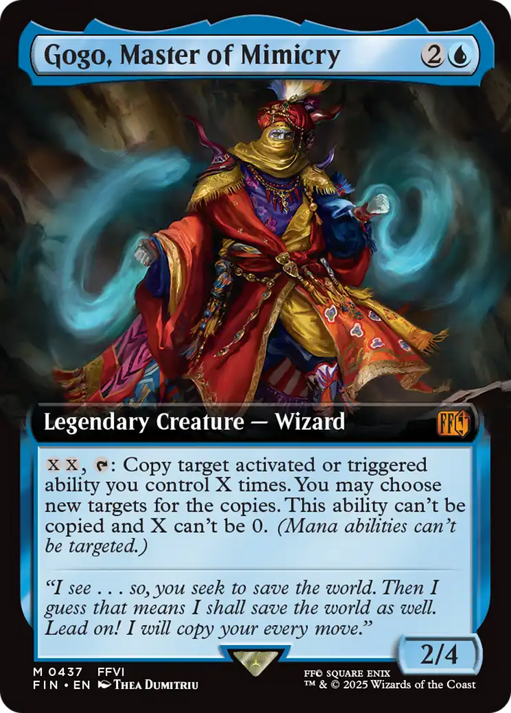 Gogo, Master of Mimicry - Mythic Legendary Creature — Wizard card from Final Fantasy