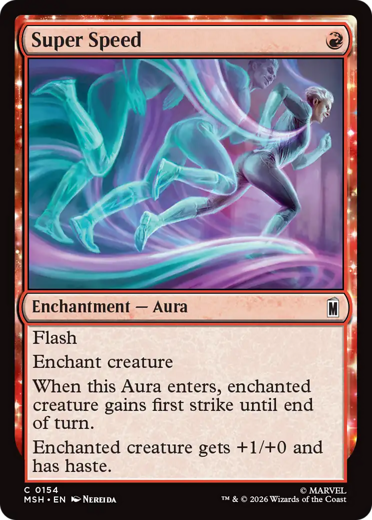 Super Speed - Common Enchantment — Aura card from Marvel Super Heroes