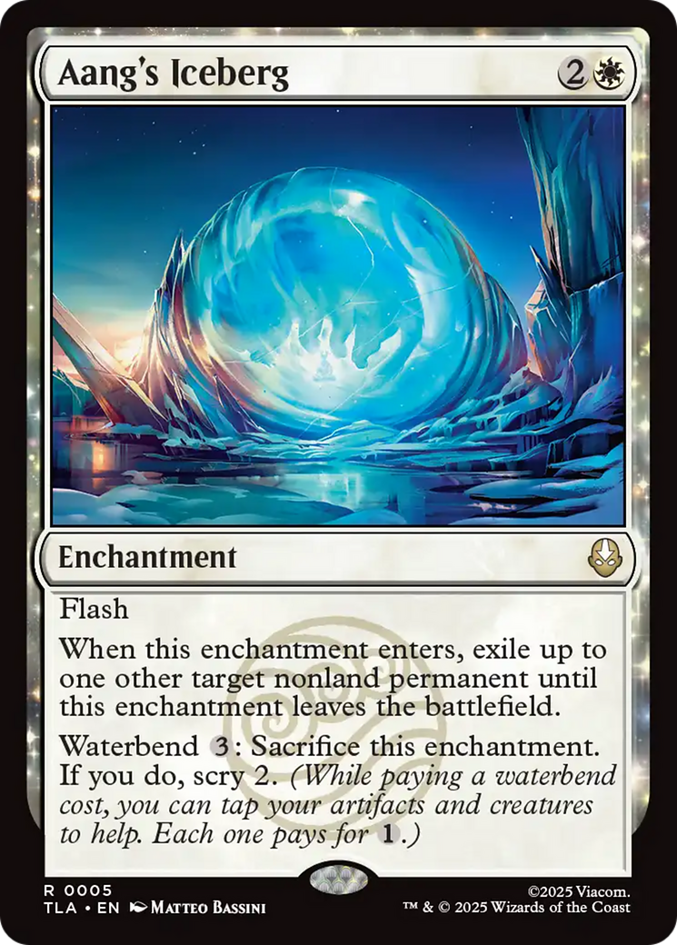 Aang's Iceberg - Rare Enchantment card from Avatar: The Last Airbender