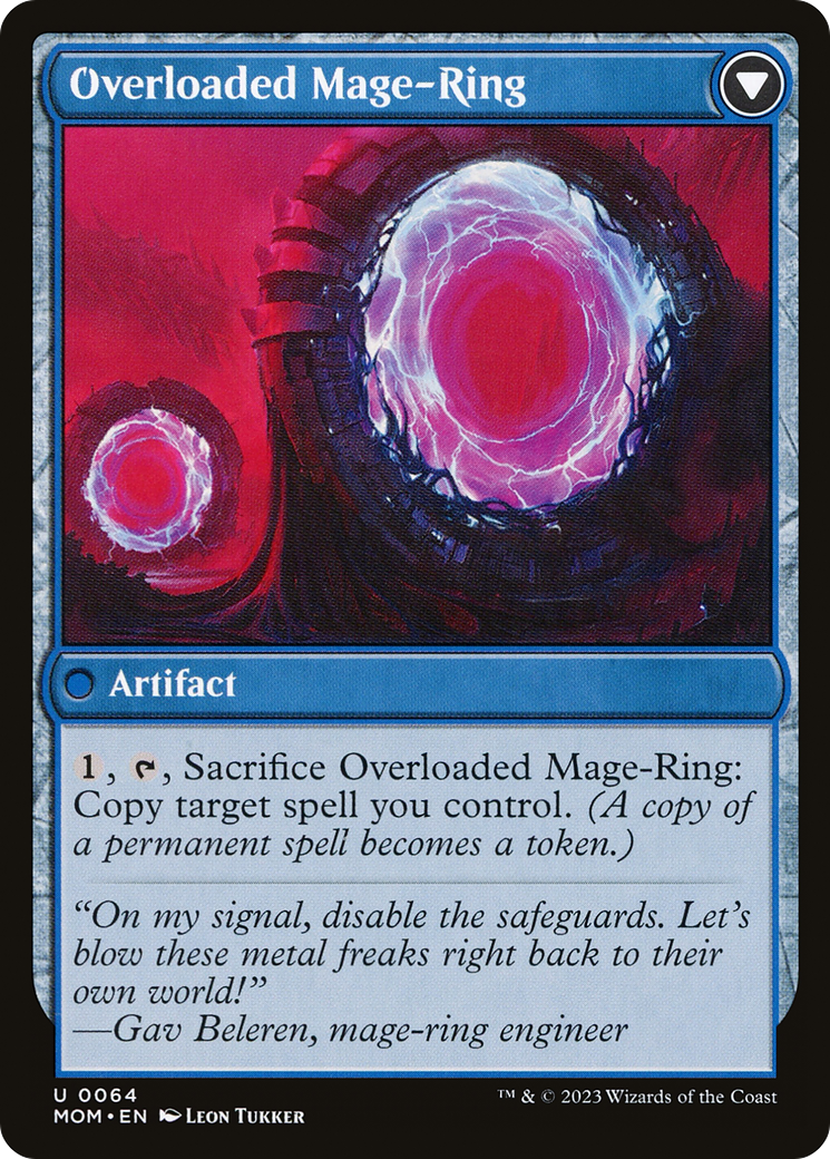 Image of card Invasion of Vryn // Overloaded Mage-Ring back