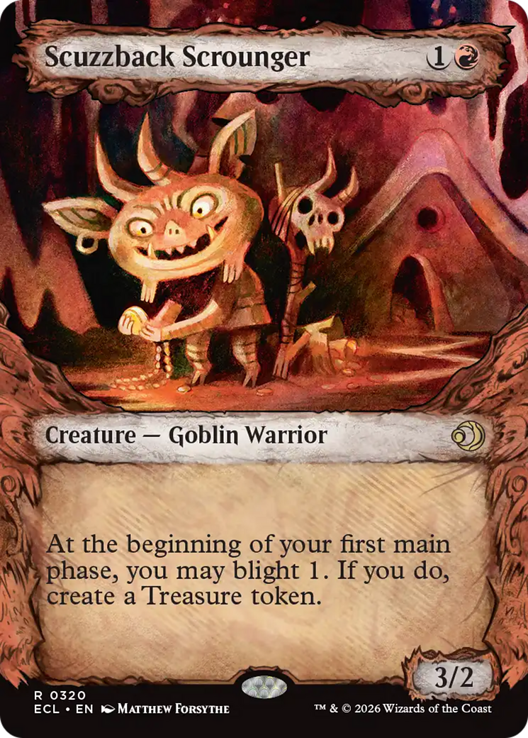 Scuzzback Scrounger - Rare Creature — Goblin Warrior card from Lorwyn Eclipsed