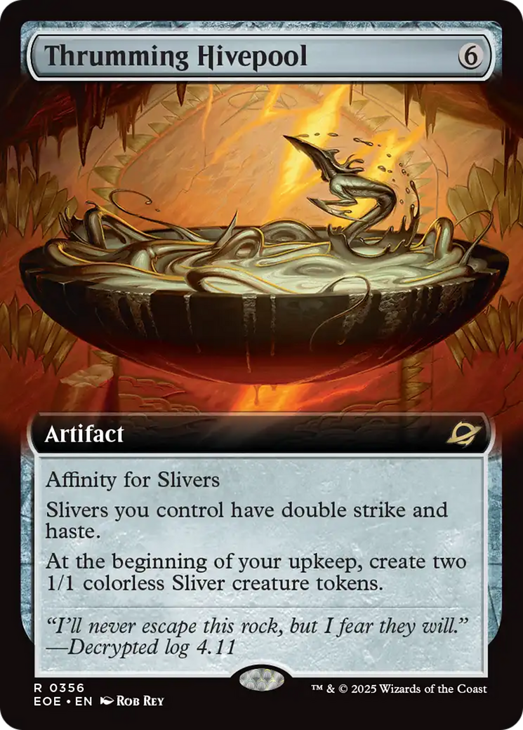 Thrumming Hivepool - Rare Artifact card from Edge of Eternities
