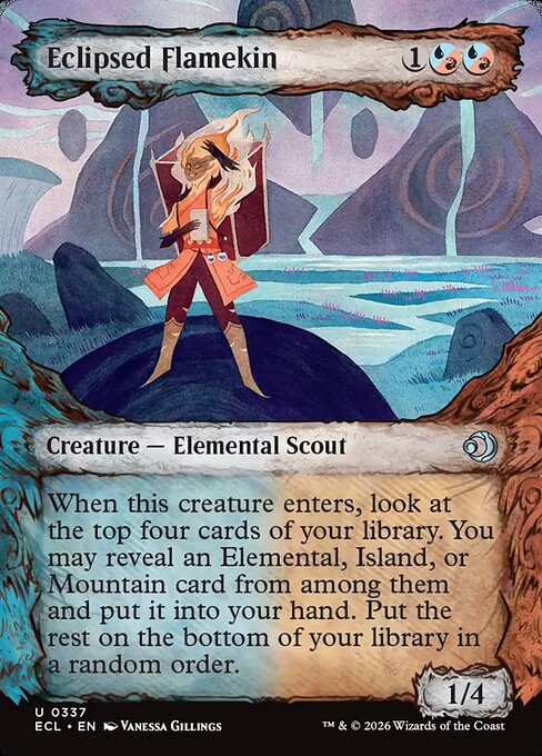 Eclipsed Flamekin - Uncommon card from Lorwyn Eclipsed