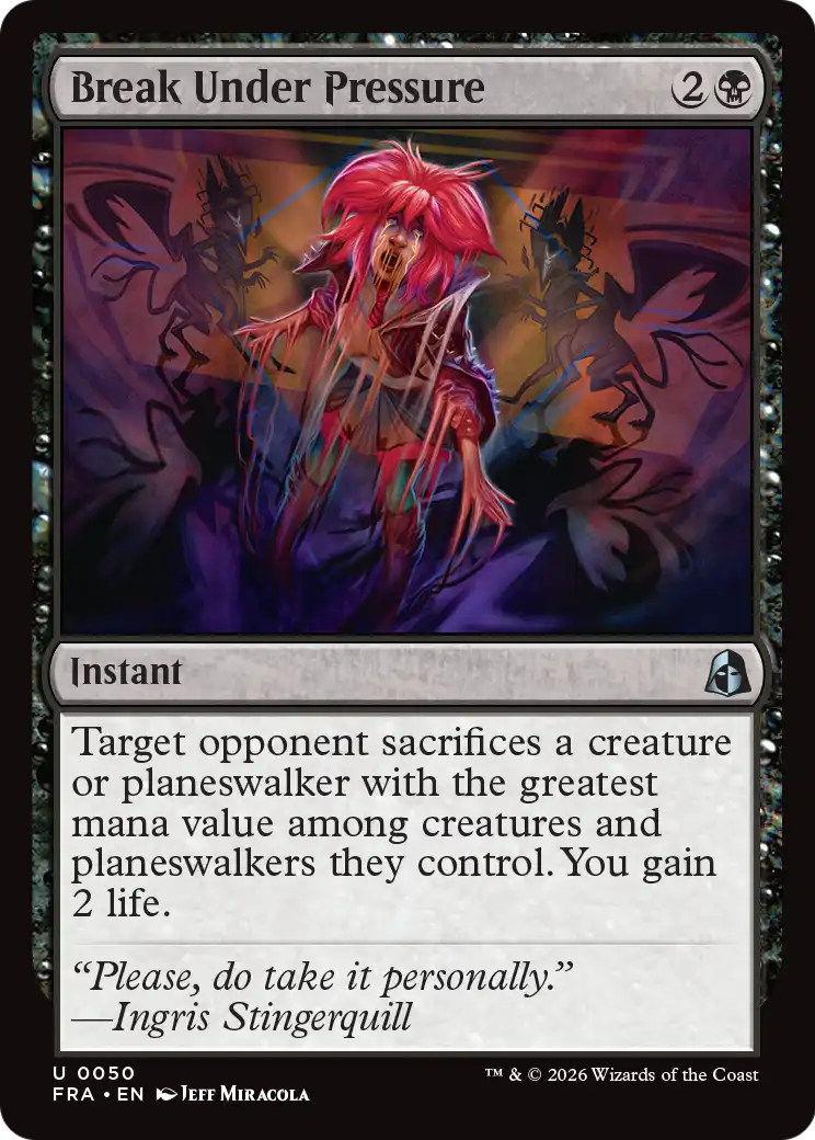 Break Under Pressure - Uncommon Instant card from Reality Fracture