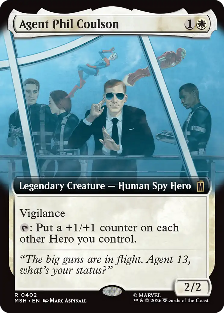 Agent Phil Coulson - Rare Legendary Creature — Human Spy Hero card from Marvel Super Heroes