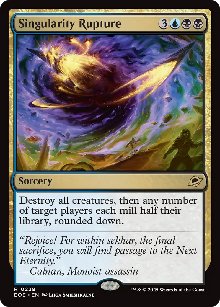Singularity Rupture - Rare Sorcery card from Edge of Eternities